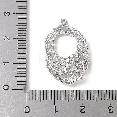 Brass Micro Pave Cubic Zirconia Pendants KK-P290-52P-01-1