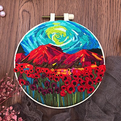 DIY Landscape Pattern Embroidery Kits for Beginners PW-WG3B3D7-02-1