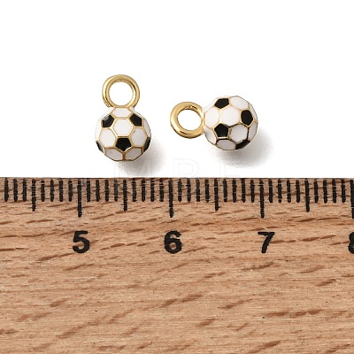 Brass Enamel Pendants KK-C255-28G-1