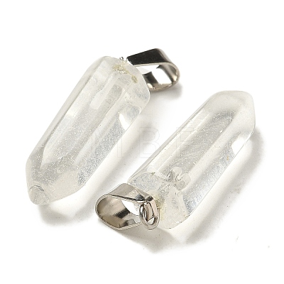 Watermelon Stone Glass Pendants G-Z067-07P-14-1