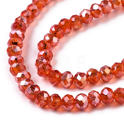 Electroplate Glass Beads Strands EGLA-A034-T4mm-B22-1