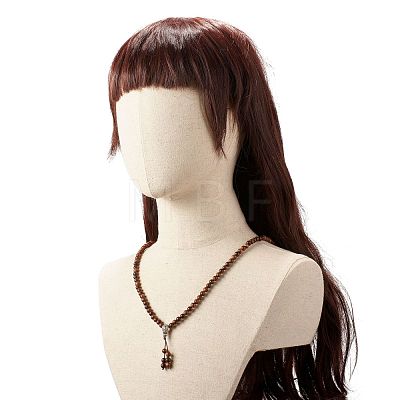 Gourd Alloy Pendant Necklace for Girl Women NJEW-JN03702-02-1