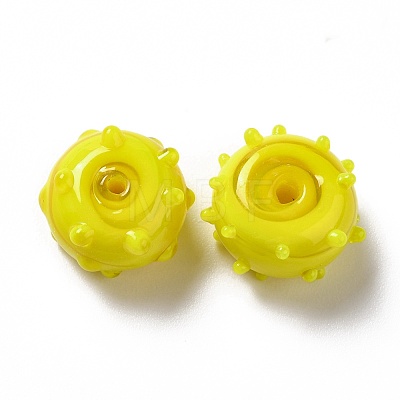 Handmade Bumpy Lampwork Beads LAMP-E023-06F-1