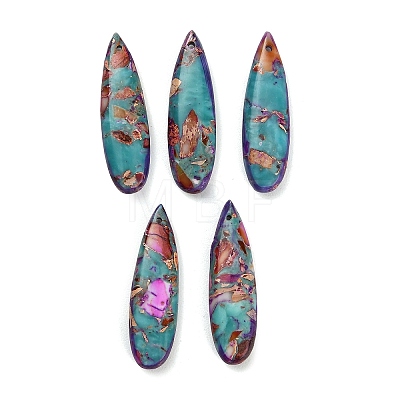 Dyed Synthetic Imperial Jasper Pendants GG-CBAA20A-08B-1