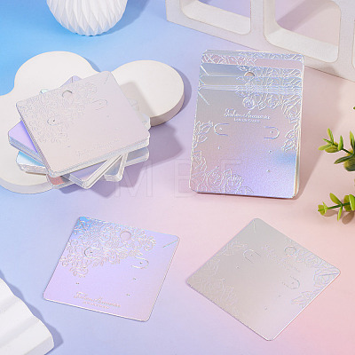 50Pcs Laser Paper Necklace Earring Display Cards CDIS-TA0001-55-1