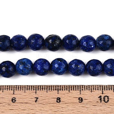 Dyed Natural White Jade Beads Strands G-T139-8mm-60-18-1