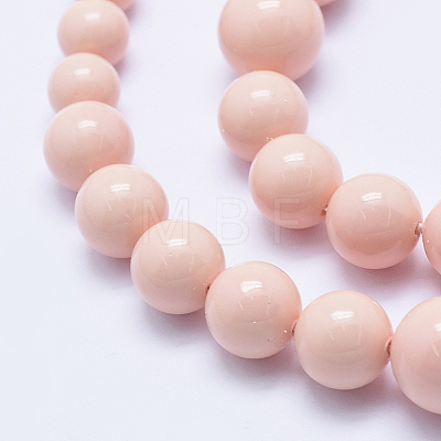 Electroplate Shell Pearl Beads Strands BSHE-G007-C-03-1
