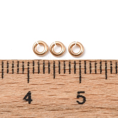 1/20 14K Gold Filled Open Jump Rings KK-G164-04G-01-1