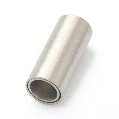 304 Stainless Steel Magnetic Clasps with Glue-in Ends STAS-B017-01C-P-1