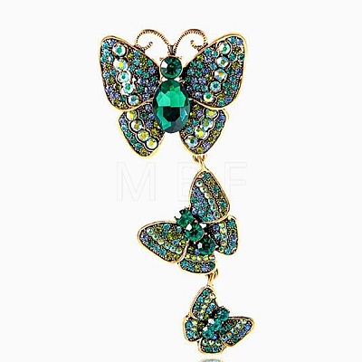 Alloy Rhinestone Lapel Pin Brooches JEWB-B042-03A-1