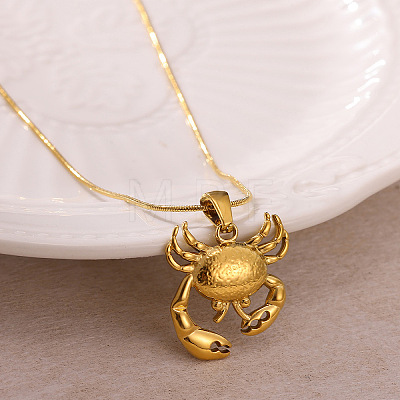 Summer Beach 304 Stainless Steel Pendant Necklaces WG63A68-01-1