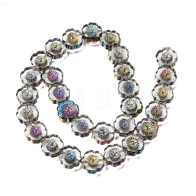 Electroplated Transparent Glass Beads Strands GL-CBA98F0-05A-1