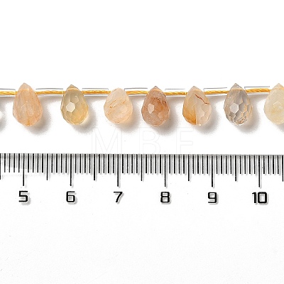 Natural Citrine Beads Strands G-H297-B10-01-1