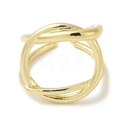Brass Open Cuff Rings RJEW-Q778-47G-1