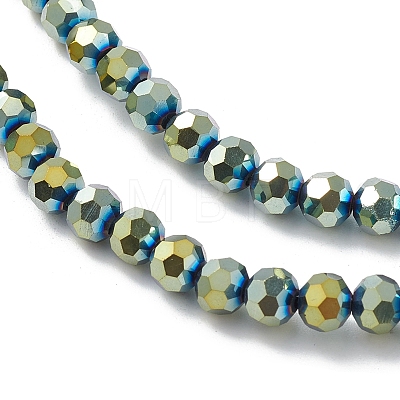 Electroplate Glass Beads Strands EGLA-K015-09B-1