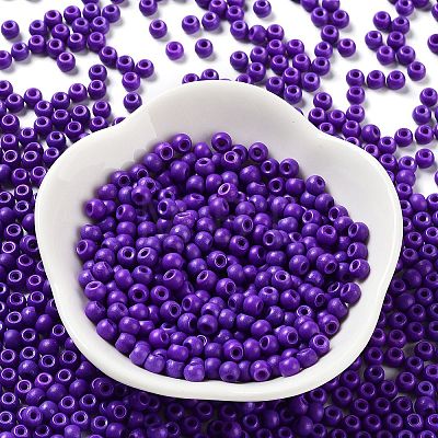 Baking Paint Glass Seed Beads SEED-H002-I-B516-1