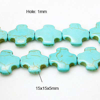 Synthetic Turquoise Beads Strands X-TURQ-H055-28-1