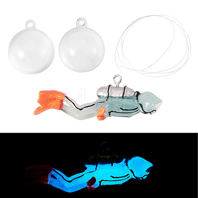 Resin Diver Model AJEW-TADJ0001-17A-1