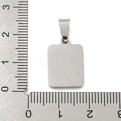 304 Stainless Steel Pave Natural White Shell Pendants STAS-S130-03P-E-1