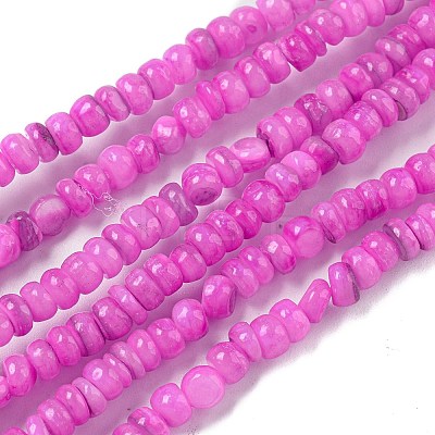 Dyed Natural Freshwater Shell Beads Strands X1-BSHE-G039-07L-1