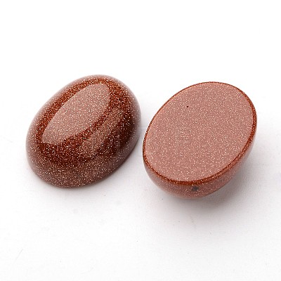 Synthetic Goldstone Oval Cabochons G-L394-01-16x12mm-1