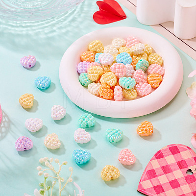 50Pcs Opaque Acrylic Beads OACR-TA0004-65-1