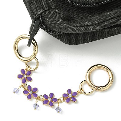 Zinc Alloy Spring Gate Rings Bag Extension Chains X1-AJEW-BA00142-05-1