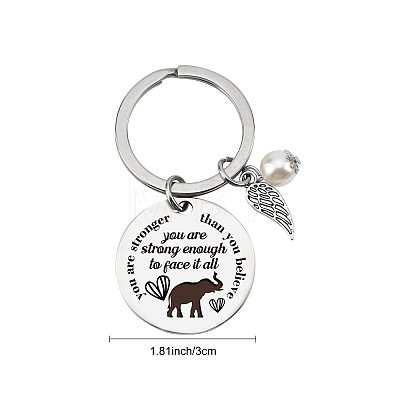 Inspirational Stainless Steel Keychain KEYC-SD0001-02D-1