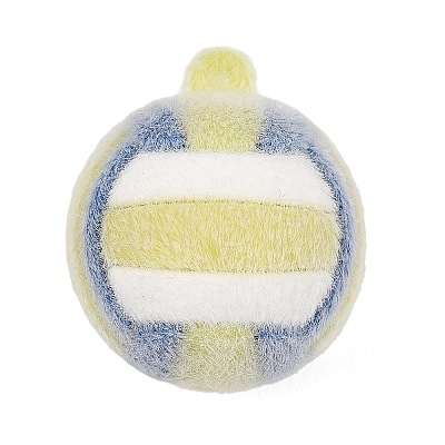 Sports Theme Flocking Silicone Pendants SIL-C012-02A-04-1