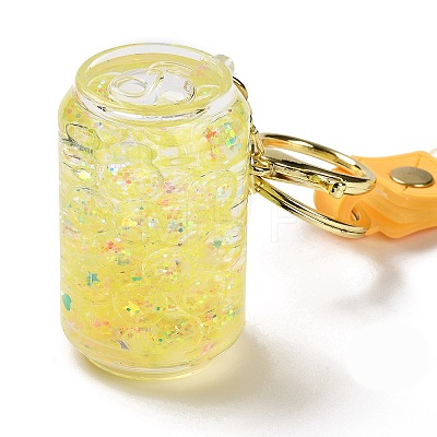 Soda Drinks Bottle Acrylic Pendant Keychain Decoration KEYC-D018-04-1