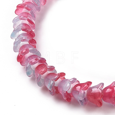 Transparent Glass Beads Strands LAMP-H061-01B-03-1