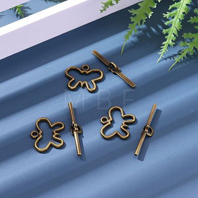 Tibetan Style Alloy Toggle Clasps MLF5111Y-NF-1