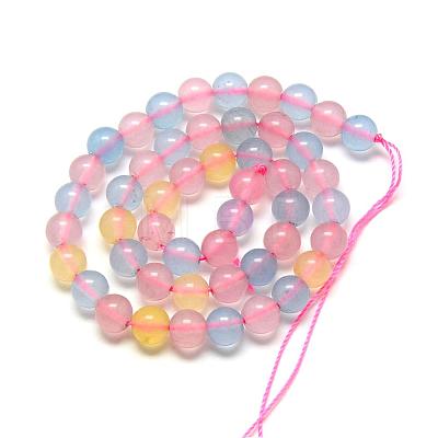 Natural Chalcedony Bead Strands G-R342-10mm-20-1