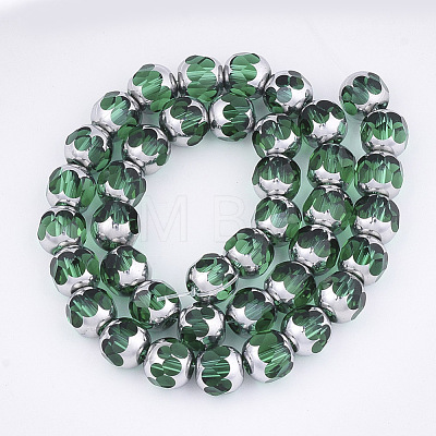 Electroplate Glass Beads Strands EGLA-T019-02E-1