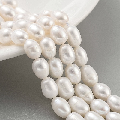 Natural Cultured Freshwater Pearl Beads Strands PEAR-P062-10J-1