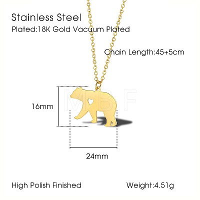 304 Stainless Steel Pendant Necklaces for Women FS-WGD2842-01-1