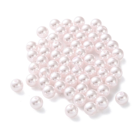 Plastic Imitation Pearl Beads FIND-M059-01B-07-1