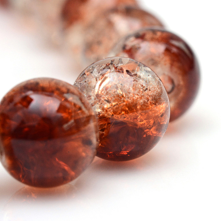 Baking Paint Crackle Glass Beads Strands X-CCG-S001-10mm-18-1