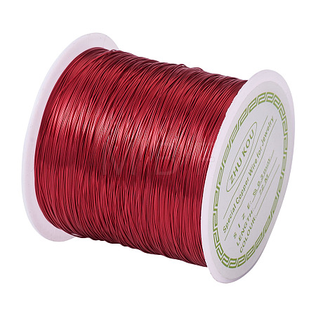 Round Copper Beading Wire for Jewelry Making YS-TAC0004-0.3mm-16-1