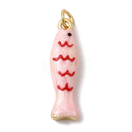 Brass Enamel Pendants KK-H092-08G-01-1