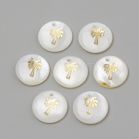 Freshwater Shell Pendants X-SHEL-Q010-008G-1