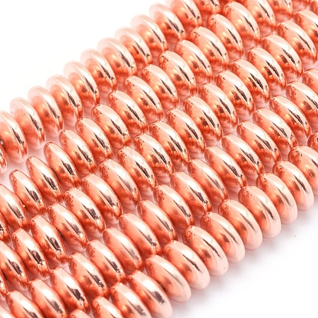 Electroplate Non-magnetic Synthetic Hematite Beads Strands G-L485-05B-RG-1
