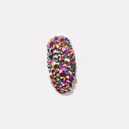 Glass Rhinestone Flat Back Cabochons RGLA-S002-12SS-40-1