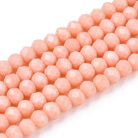 Opaque Solid Color Imitation Jade Glass Beads Strands EGLA-A044-P3mm-D33-1