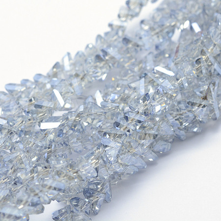Electroplate Glass Beads Strands EGLA-J143-B-PL01-1