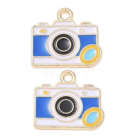 Alloy Enamel Pendants AL-CBAE435-03G-1