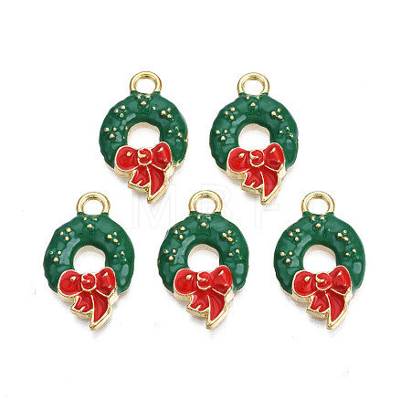 Rack Plating Alloy Enamel Charms LS-ENAM-N055-167-1