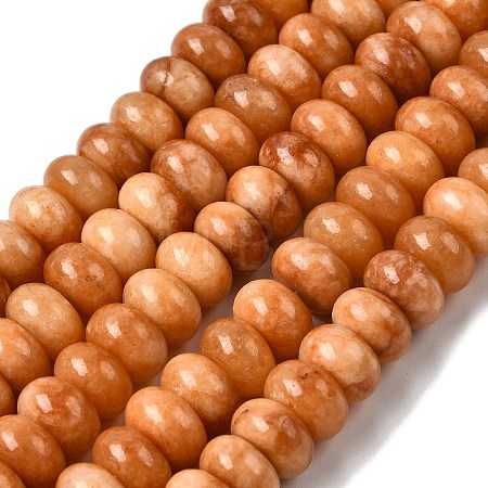 Dyed Natural White Jade Beads Strands G-G107-A34-01-1