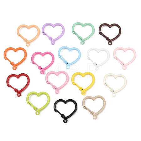 Baking Paint Alloy Key Snap Hook Clasps for Keychains FIND-T073-03M-1