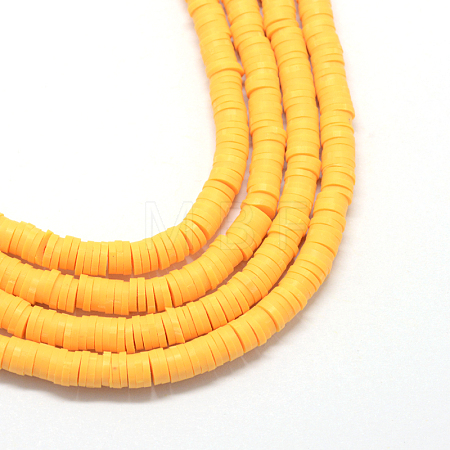 Handmade Polymer Clay Beads X-CLAY-R067-8.0mm-15-1
